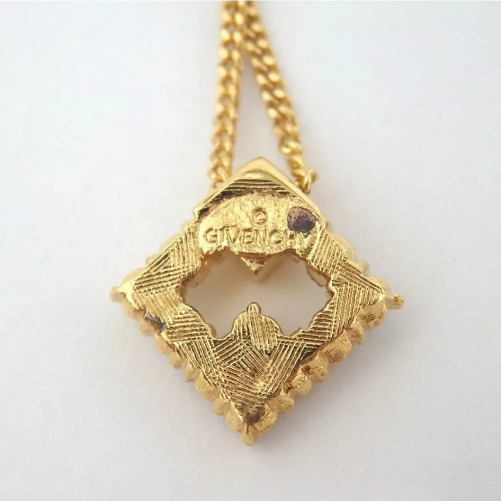 Givenchy Logo Rhinestone Necklace - Picture 4 of 5